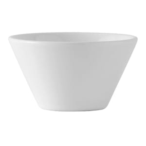 424-GLP040 8 oz Round TuxTrendz Linx Bouillon Bowl - Ceramic, Porcelain White