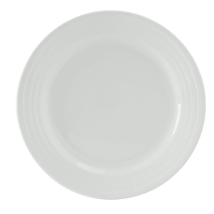 424-FPA062 6 1/4" Round Pacifica Plate - Ceramic, Porcelain White