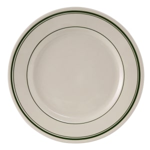 424-TGB031 6 1/4" Round Green Bay Plate - Ceramic, American White