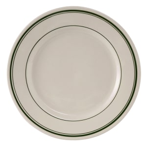 424-TGB008 9" Round Green Bay Plate - Ceramic, American White