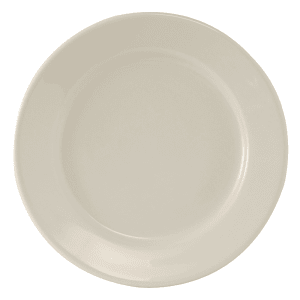 424-TRE007 7 1/8" Round Reno Plate - Ceramic, American White