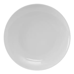 424-VPA102 10 1/4" Round Florence Plate - Ceramic, Porcelain White
