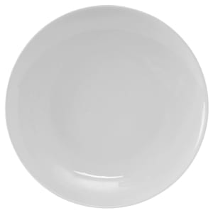 424-VPA115 11 3/4" Round Florence Plate - Ceramic, Porcelain White