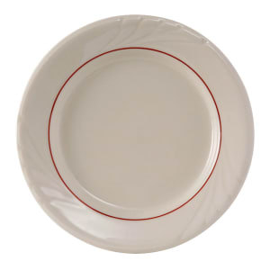 424-YBA062 6 1/4" Round Monterey Plate - Ceramic, Eggshell