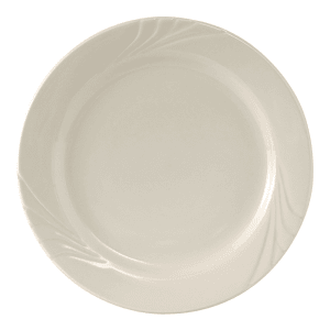 424-YEA072 7 1/4" Round Monterey Plate - Ceramic, American White