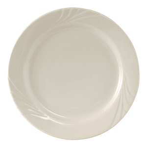 424-YEA090 9" Round Monterey Plate - Ceramic, American White