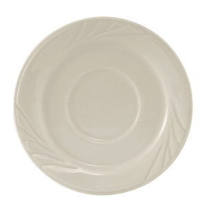 424-YEE054 5 1/2" Round Monterey Saucer - Ceramic, American White