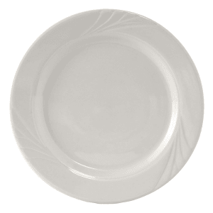 424-YPA072 7 1/4" Round Sonoma Plate - Ceramic, Porcelain White