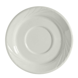 424-YPE054 5 1/2" Round Sonoma Saucer - Ceramic, Porcelain White