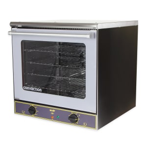 Restaurantware Hi Tek Half Size Convection Oven, 1 Countertop Electric Oven  - 2.3 Cu. Ft, 208/240V, Stainless Steel Commercial Convection Oven, 2800W