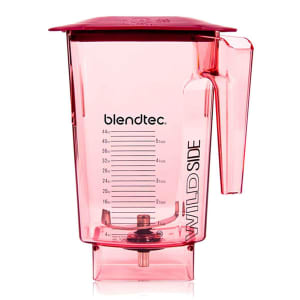 525-4071014 90 oz WildSide™ Jar w/ Red Hard Lid & 4" Wingtip Blade - Tritan, Red
