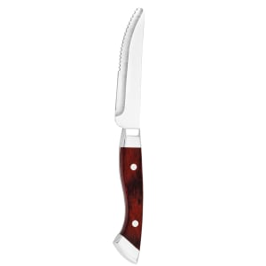 264-670528 10 1/4" Denver Chop Knife w/ Brown Pakka Wood Handle