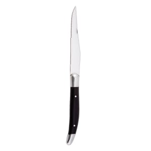 264-800152 4 13/16" Parisian Steak Knife w/ Black Delrin Handle