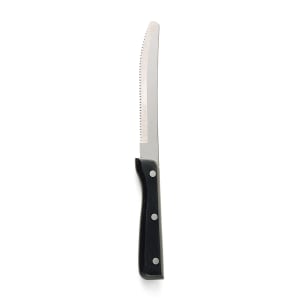 264-950529 5" Steak Knife w/ Black Pakka Wood Handle