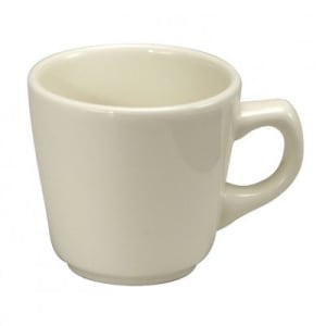 324-F9000000510 7 oz Buffalo Jose Cup - Porcelain, Cream White
