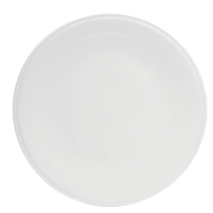 324-F8010000898 12" Round Buffalo Pizza Plate - Porcelain, Bright White