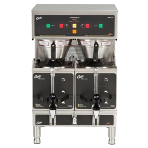 965-GEM12D10 Automatic Twin Coffee Brewer w/ (2) Lower Warmer & Hot Water Faucet, 220v/1ph