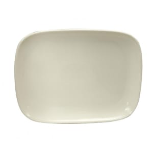 324-F9000000368S Rectangular Buffalo Platter - 12 5/8" x 10 3/4", Porcelain, Cream Whit...