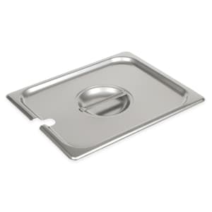 158-CP8122NC Half-Sized Steam Pan Cover - Notched, Stainless