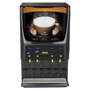 965-PCGT4 Cappuccino Machine w/ (2) 5 lb & (2) 10 lb Hoppers & (4) Dispensers, 120v