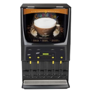 965-PCGT4300 Cappuccino Machine w/ (2) 5 lb & (2) 10 lb Hoppers & (4) Dispensers, 120v