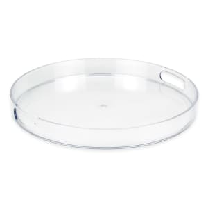 634-92393 14" Round Serving Tray w/ Cut-Out Handles, Plastic