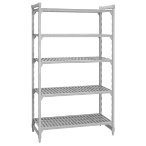 144-CPU183684V5PKG Camshelving Premium Vented Shelving Unit - 5 Shelves, 36"L x 18"W x 84"H