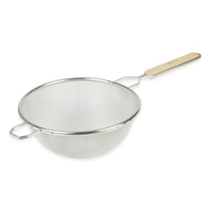158-9099 Strainer, Fine Single Mesh, 10 3/4" Bowl, 9"L Handle, Pan Hook