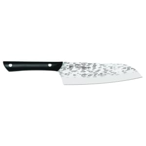 194-HT7064 7" Santoku Knife w/ Black POM Handle, Stainless Steel Blade