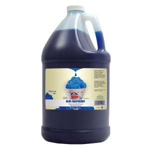 231-1225 Blue Raspberry Snow Cone Syrup, Ready-To-Use, (4) 1 gal Jugs