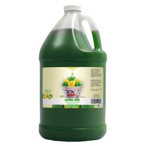 231-1226 Lemon-Lime Snow Cone Syrup, Ready-To-Use, (4) 1 gal Jugs