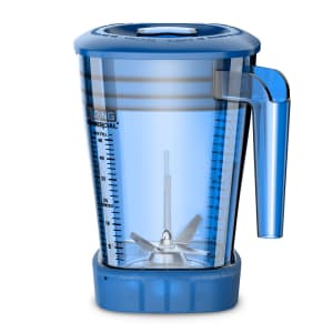 141-CAC93X06 48 oz The Raptor™ Blender Container for MX Series Blenders - Copolyester, Blue