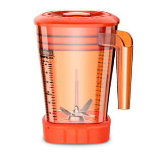 141-CAC93X28 48 oz The Raptor™ Blender Container for MX Series Blenders - Copolyester, Orange