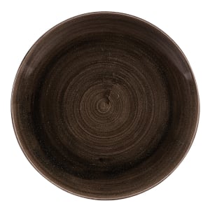893-PAIBEVP61 6 1/2" Round Patina Plate - Ceramic, Iron Black