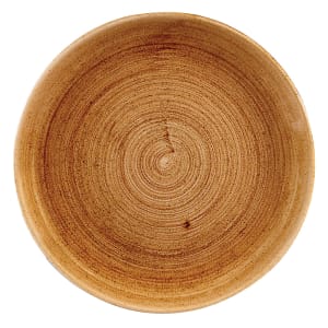 893-PAVCEVP61 6 1/2" Round Patina Plate - Ceramic, Vintage Copper