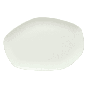 024-9212640 15-3/4" x 10-1/2" Organic Shaped Islands Platter -  Porcelain, Bone White