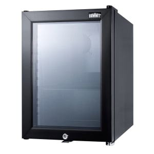 162-SCR114L 14" Countertop Refrigerator w/ Front Access - Swing Door, Black, 115v