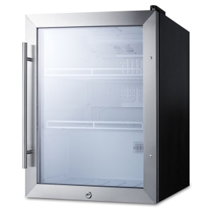 162-SCR314L 19" Countertop Refrigerator w/ Front Access - Swing Door, Black, 115v
