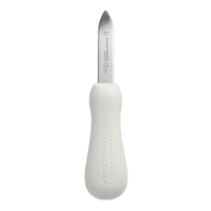 135-10843 SANI-SAFE® 2 3/4" Oyster Knife w/ Polypropylene White Handle, Carbon Steel