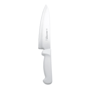 135-31600 8" Chef's Knife w/ Polypropylene White Handle, Carbon Steel