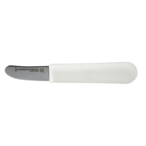 135-10253 SANI-SAFE® 2" Scallop Knife w/ Polypropylene White Handle, Carbon Steel