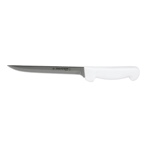 135-31608 7" Fillet Knife w/ Polypropylene White Handle, Carbon Steel