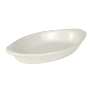 793-DC527W 8 oz. Oval, Ceramic Rarebit, White