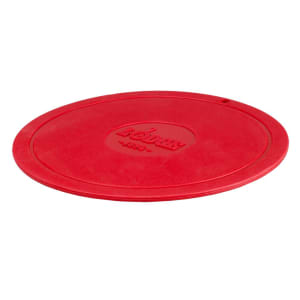 261-AS7DT41 7 1/2" Round Trivet - Silicone, Red