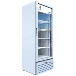 118-MT231W 29 1/2" MarketMax™ One Section Glass Door Merchandiser - (1) Right Hinge Door, White, 115v