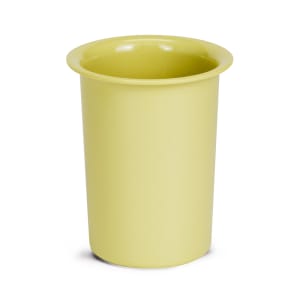 151-101761 4 1/2" Round Flatware Cylinder - 5 1/2"H, Melamine, Butter Yellow