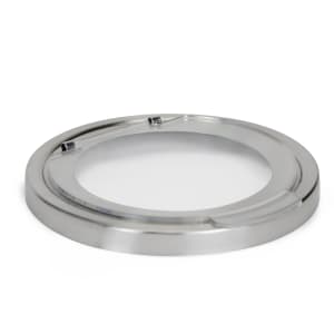 151-18525 5 1/4" Round Hinged Lid for 1851-5 Mixology Jar, Stainless Steel