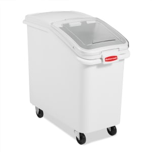 007-360288 ProSave® Ingredient Mobile Bin - 30.81 Gallon Capacity, Clear Lid/White Base
