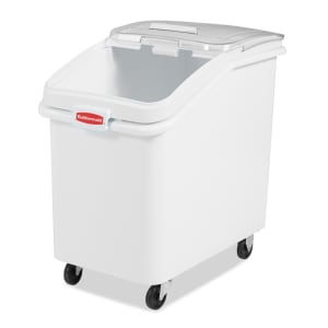 007-360388 ProSave® Ingredient Mobile Bin - 37.62 Gallon Capacity, Clear Lid/White Base