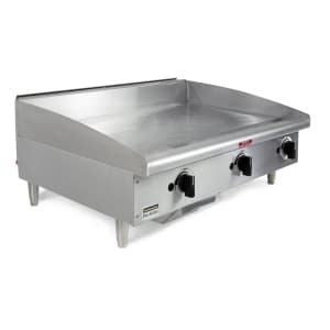 853-TMGM36NG 36" Gas Griddle w/ Manual Controls - 3/4" Steel Plate, Convertible